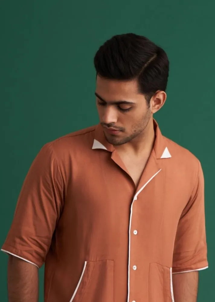 Midnight Shacket Argan Brown