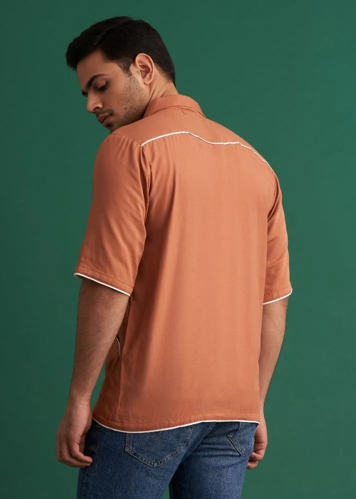 Midnight Shacket Argan Brown