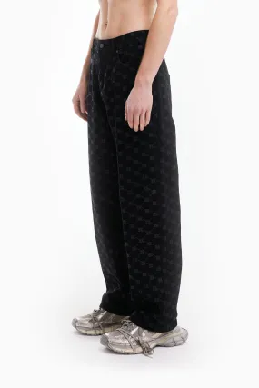 MONOGRAM BLACK DENIM