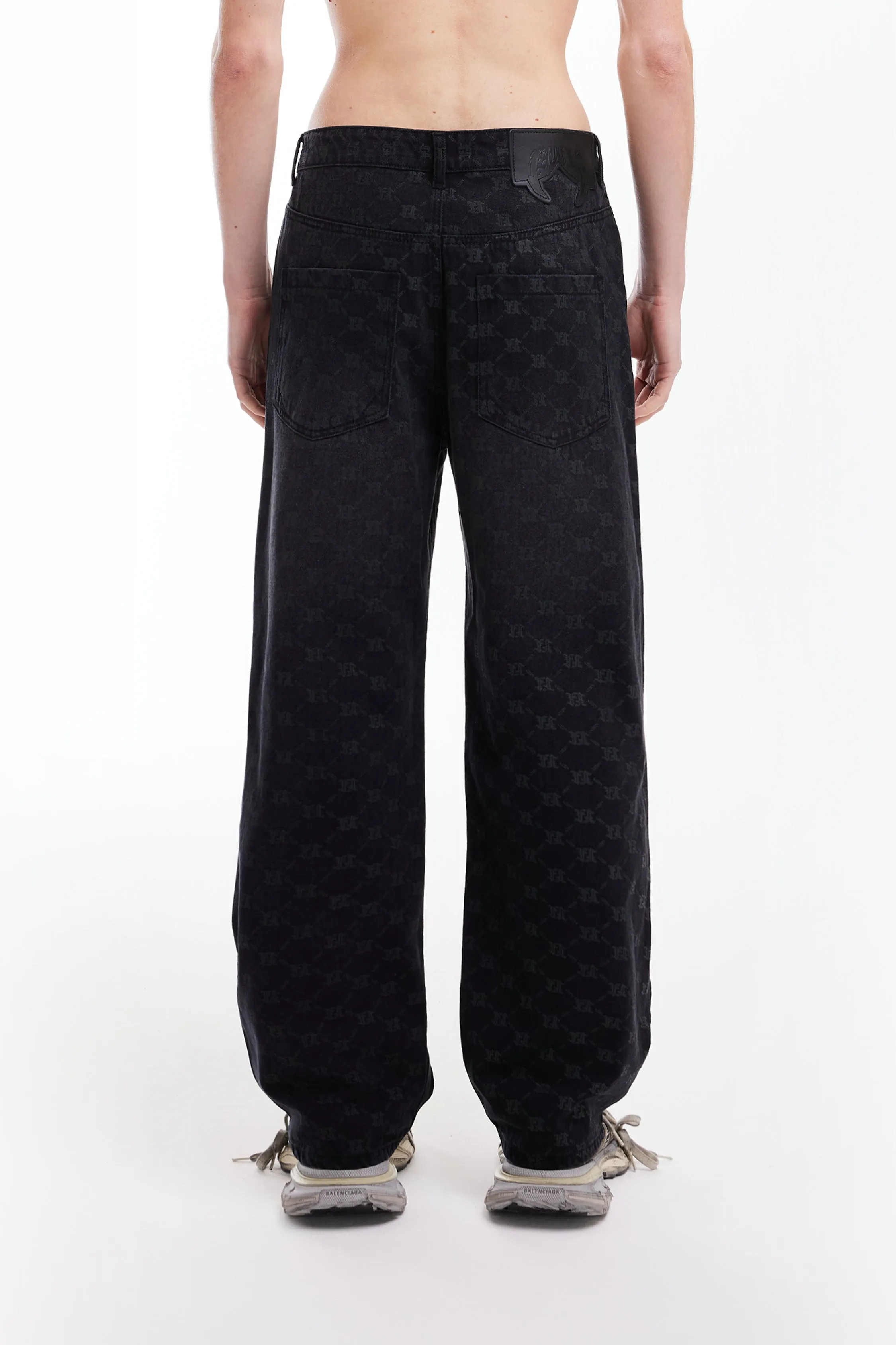 MONOGRAM BLACK WASHED DENIM