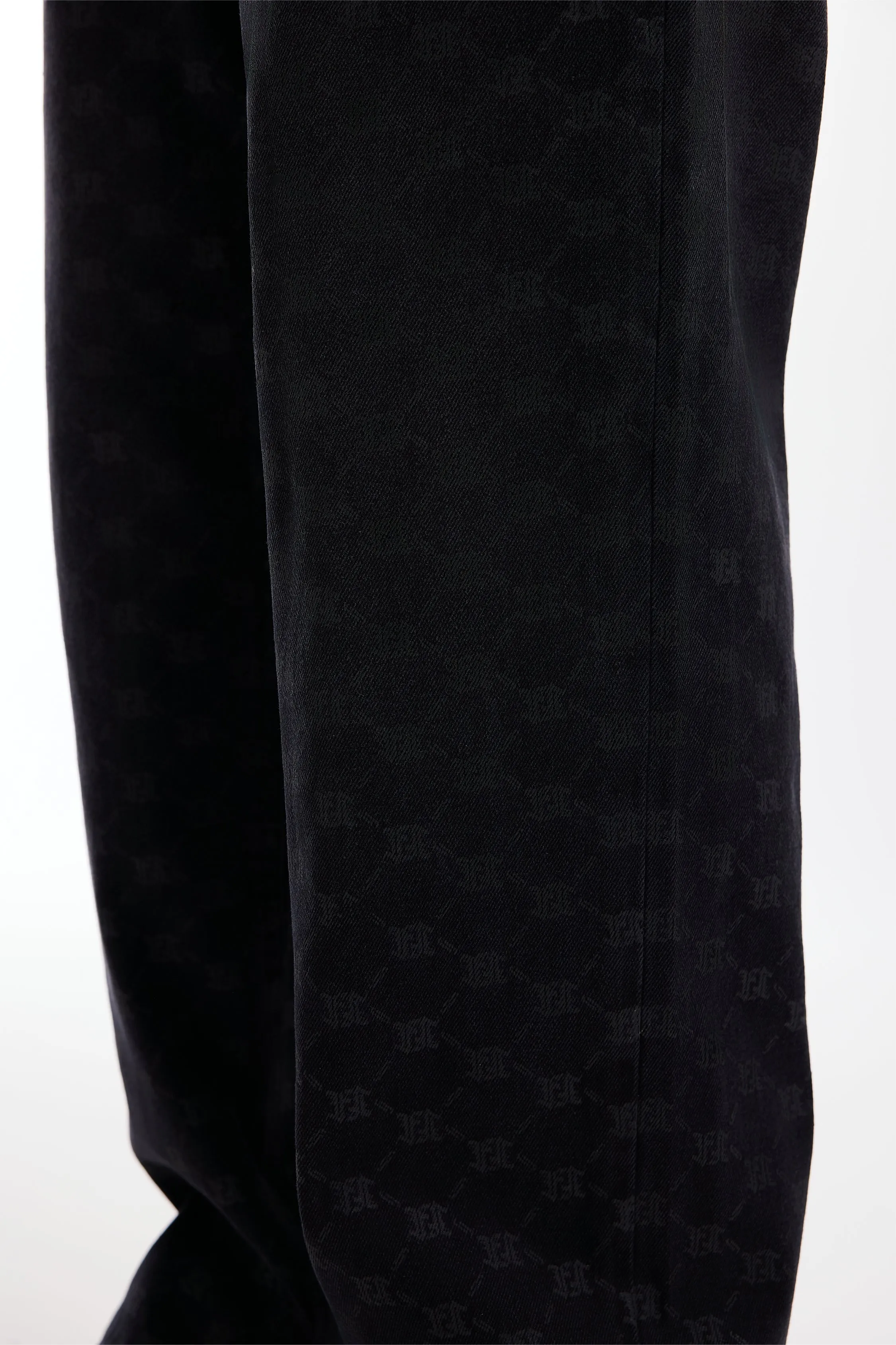 MONOGRAM BLACK WASHED DENIM