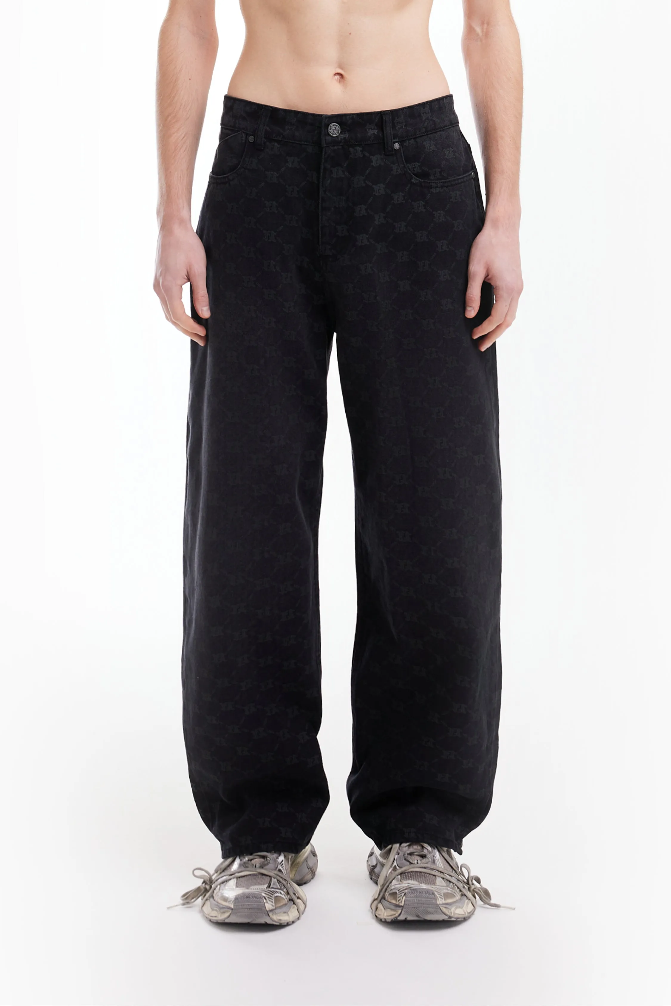 MONOGRAM BLACK WASHED DENIM