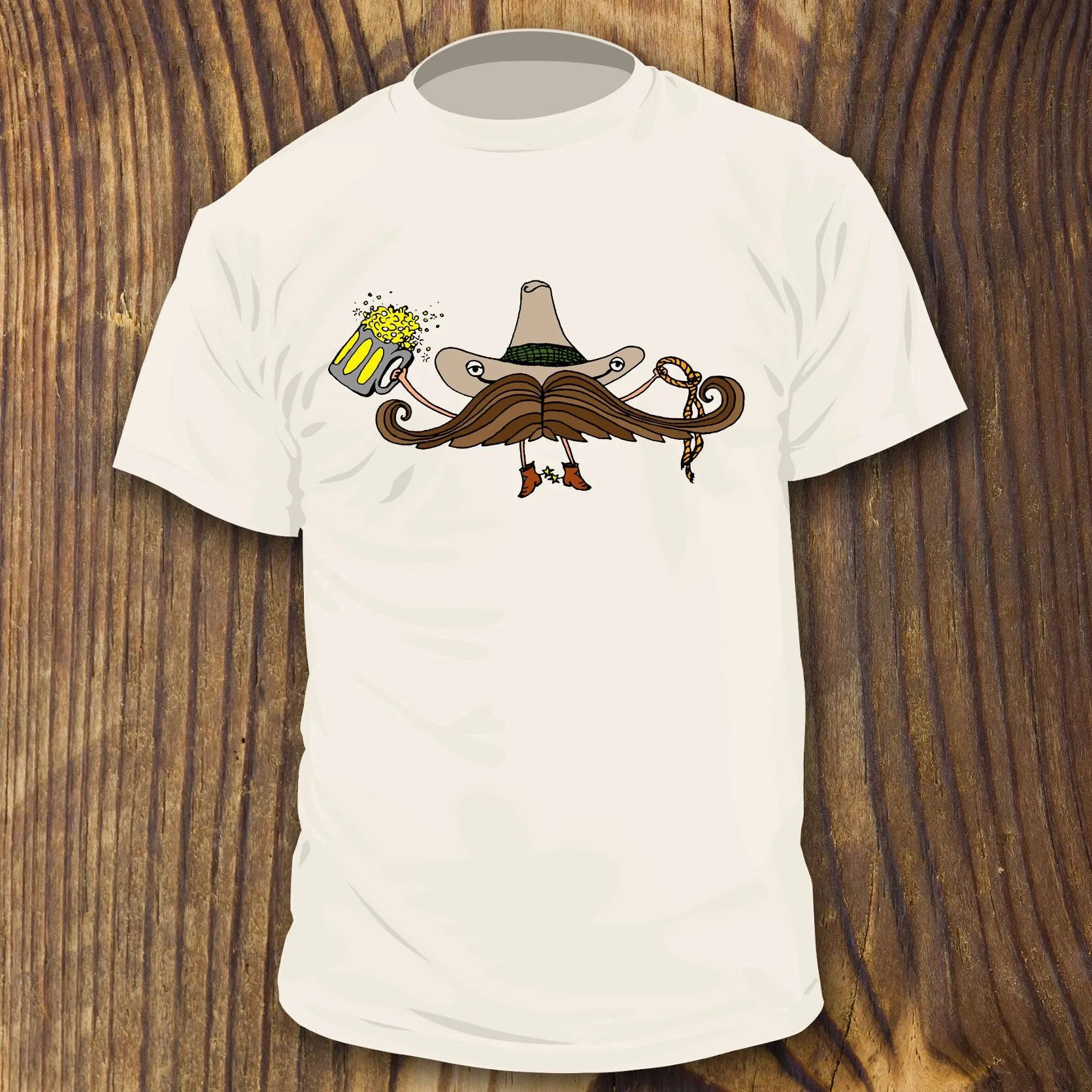 Mustache Cowboy shirt