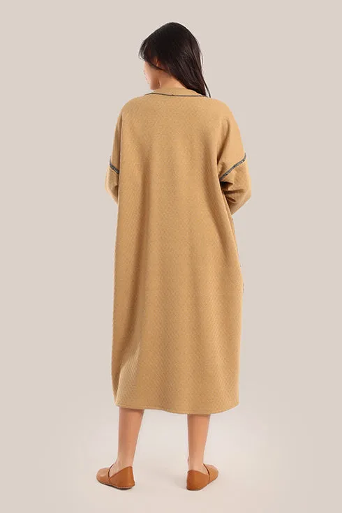 Oversized reversible quilted coat