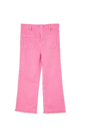 Pink Denim Crop Jean