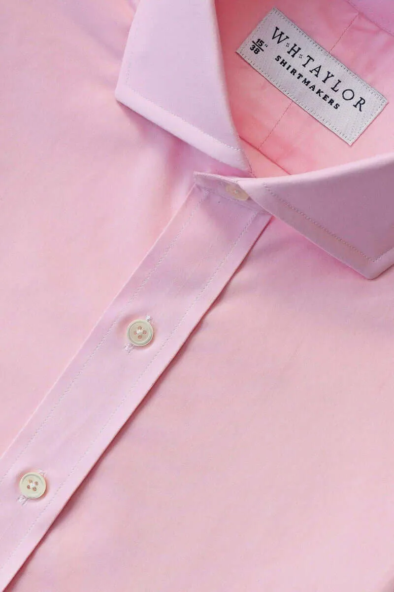 Plain Pink 140's Superfine Men's Bespoke Shirt