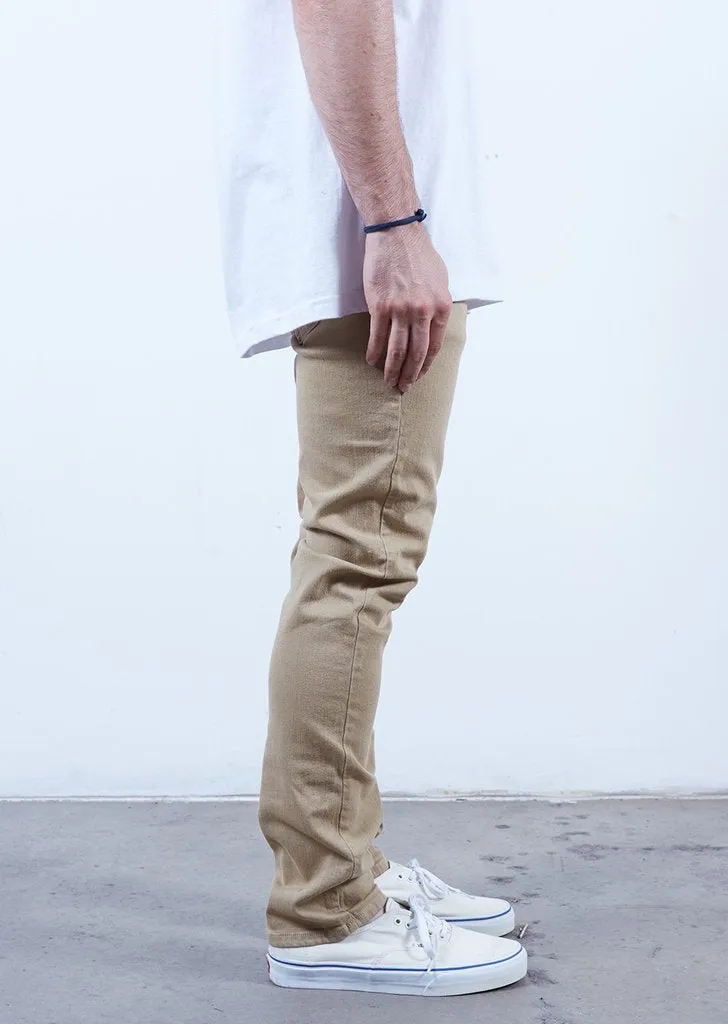 Rustic Dime Skinny Fit Khaki Denim Jeans