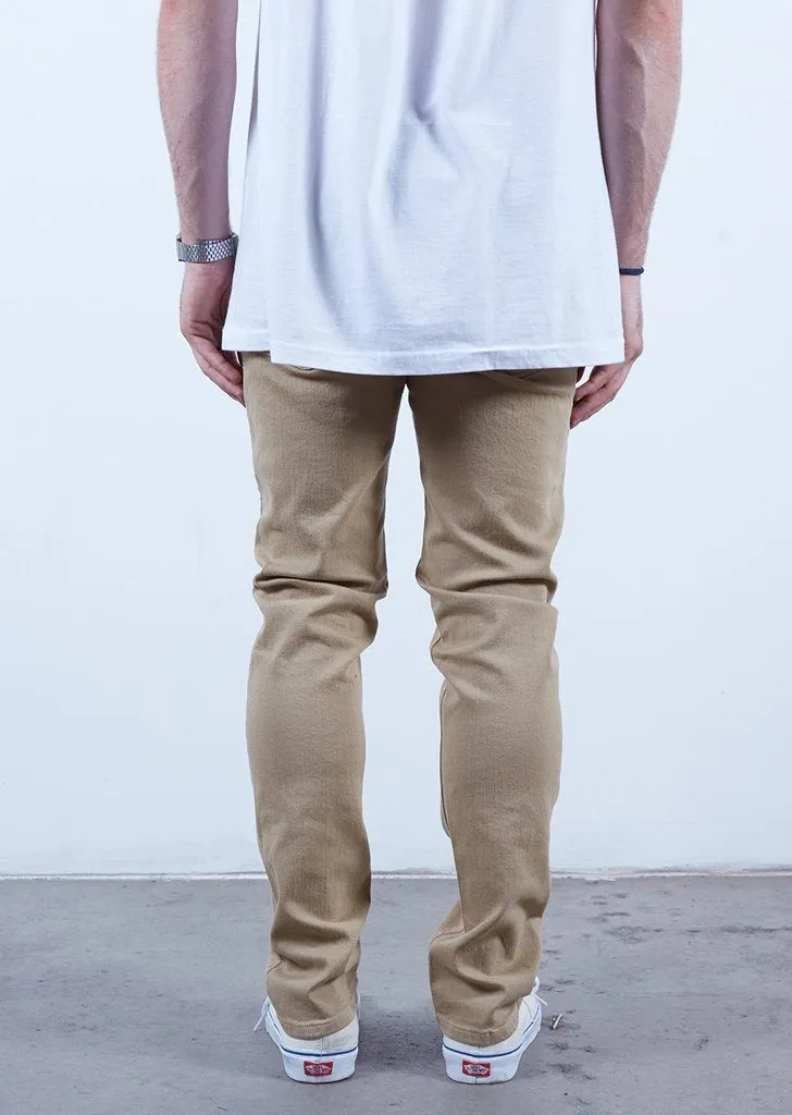 Rustic Dime Skinny Fit Khaki Denim Jeans