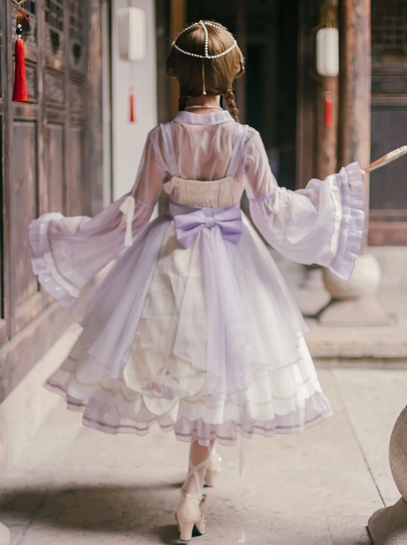Set Lolita Night Crescent Moon Suspended Dress