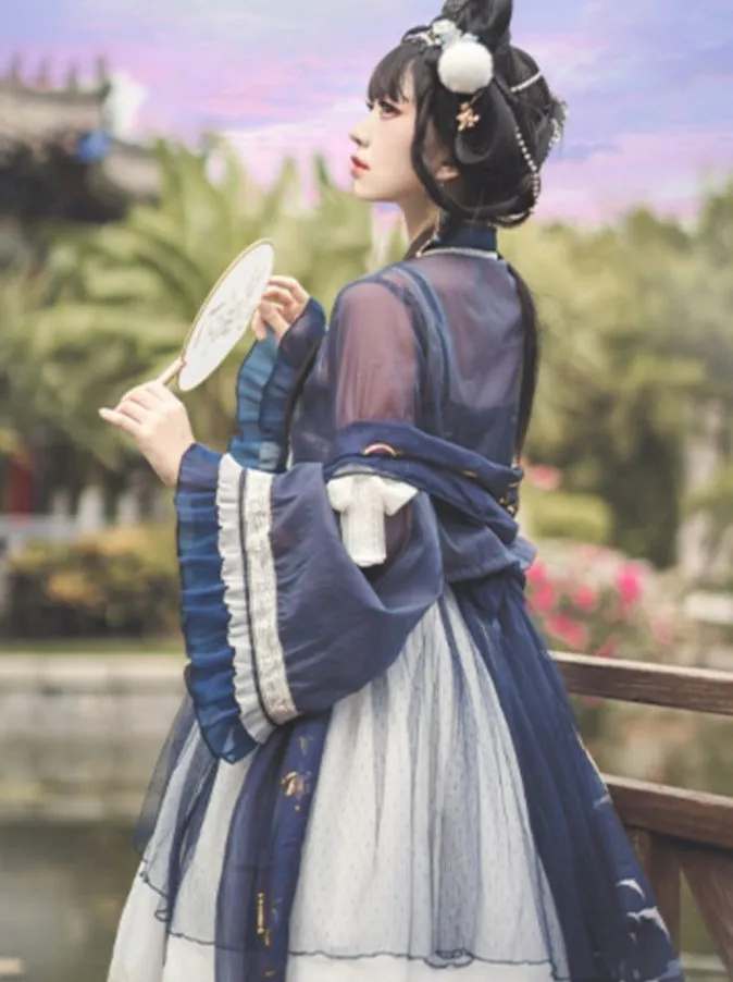 Set Lolita Night Crescent Moon Suspended Dress