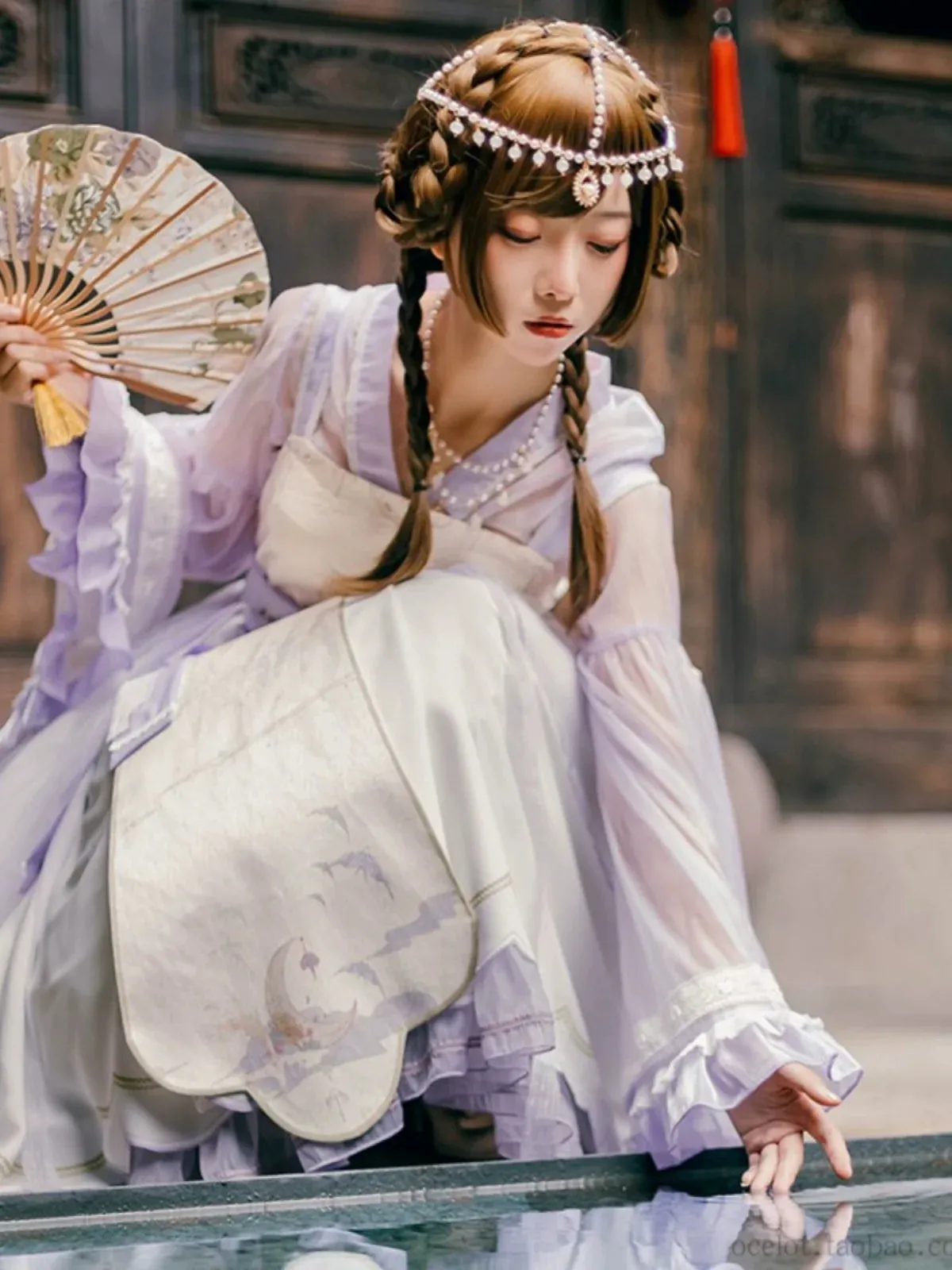 Set Lolita Night Crescent Moon Suspended Dress
