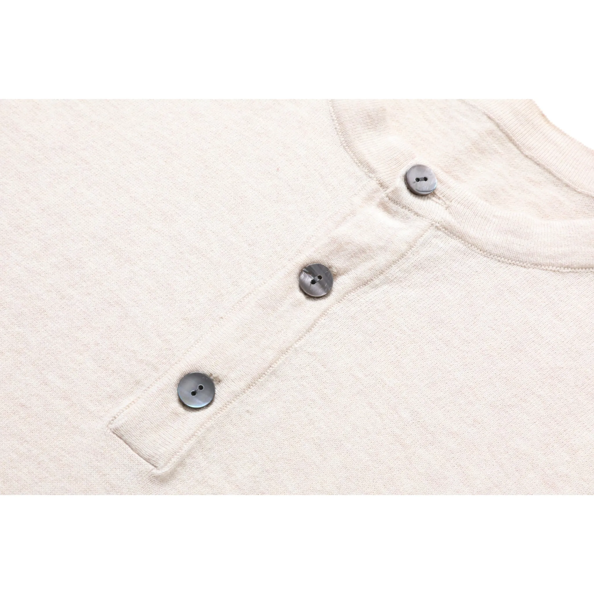 ShortTrim Fit Cotton Cashmere Henley