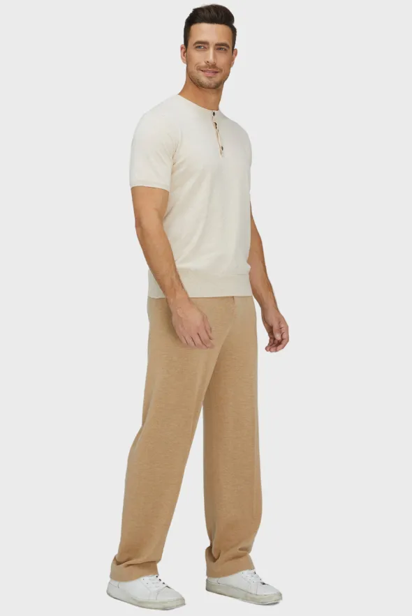 ShortTrim Fit Cotton Cashmere Henley