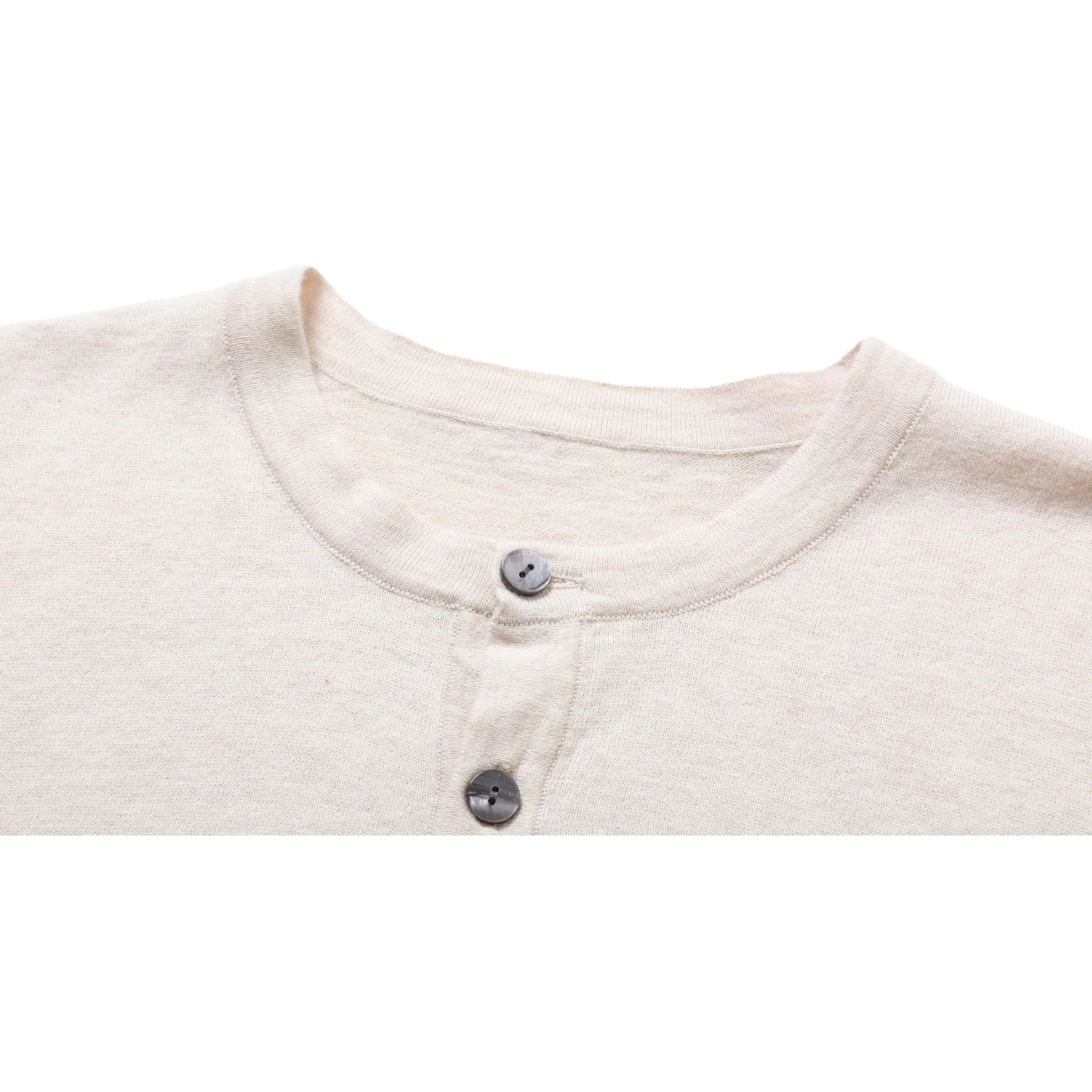 ShortTrim Fit Cotton Cashmere Henley