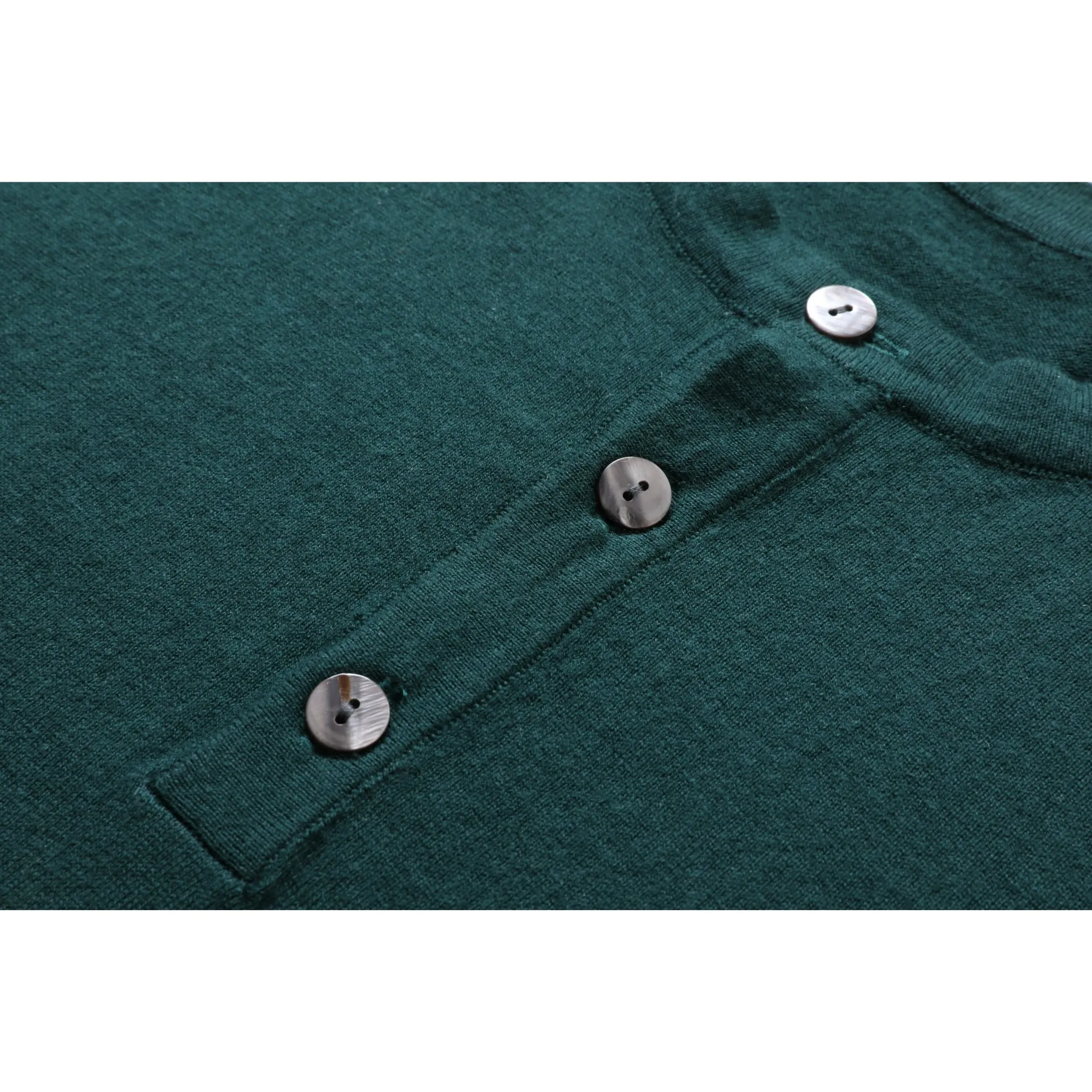 ShortTrim Fit Cotton Cashmere Henley