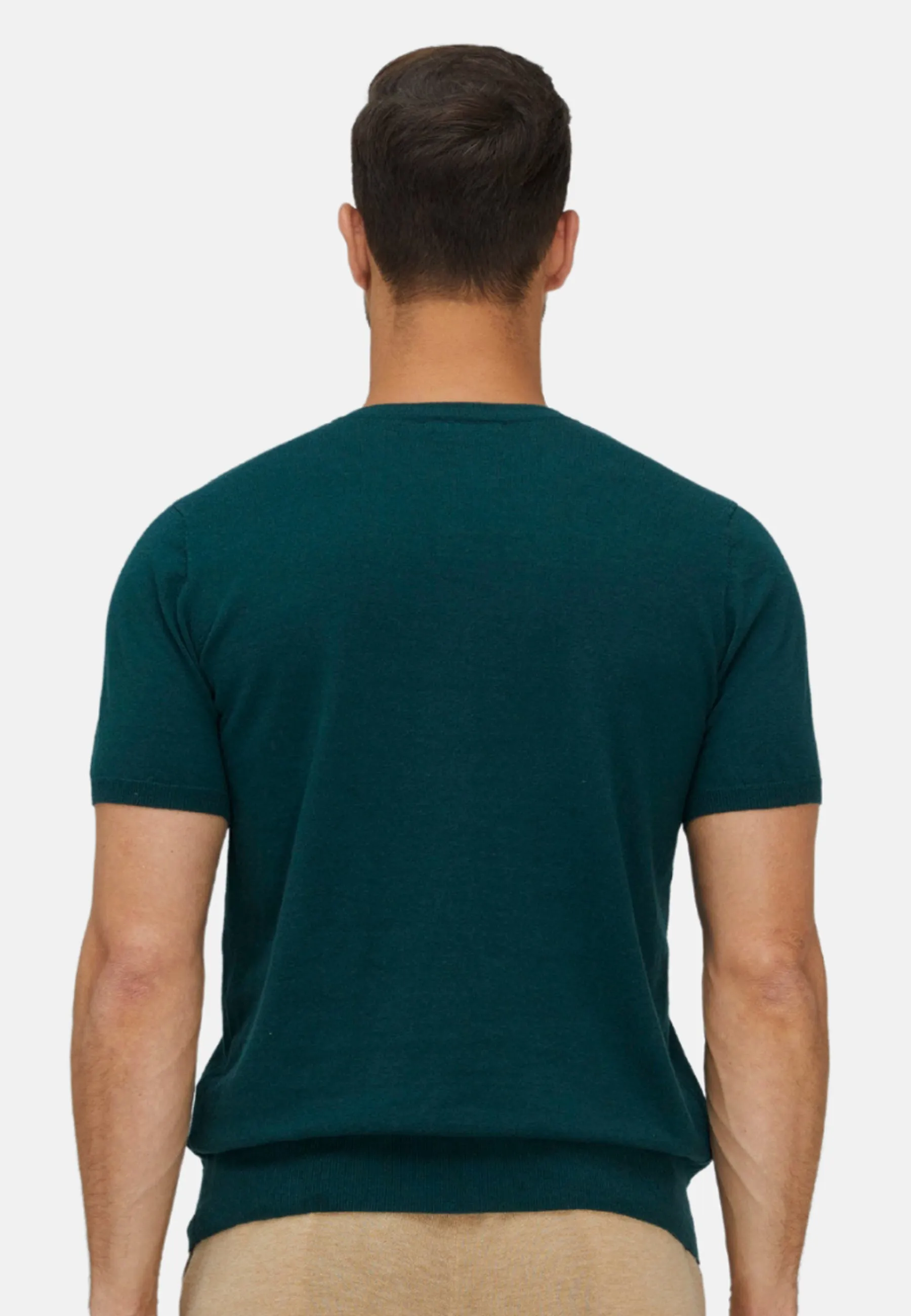 ShortTrim Fit Cotton Cashmere Henley