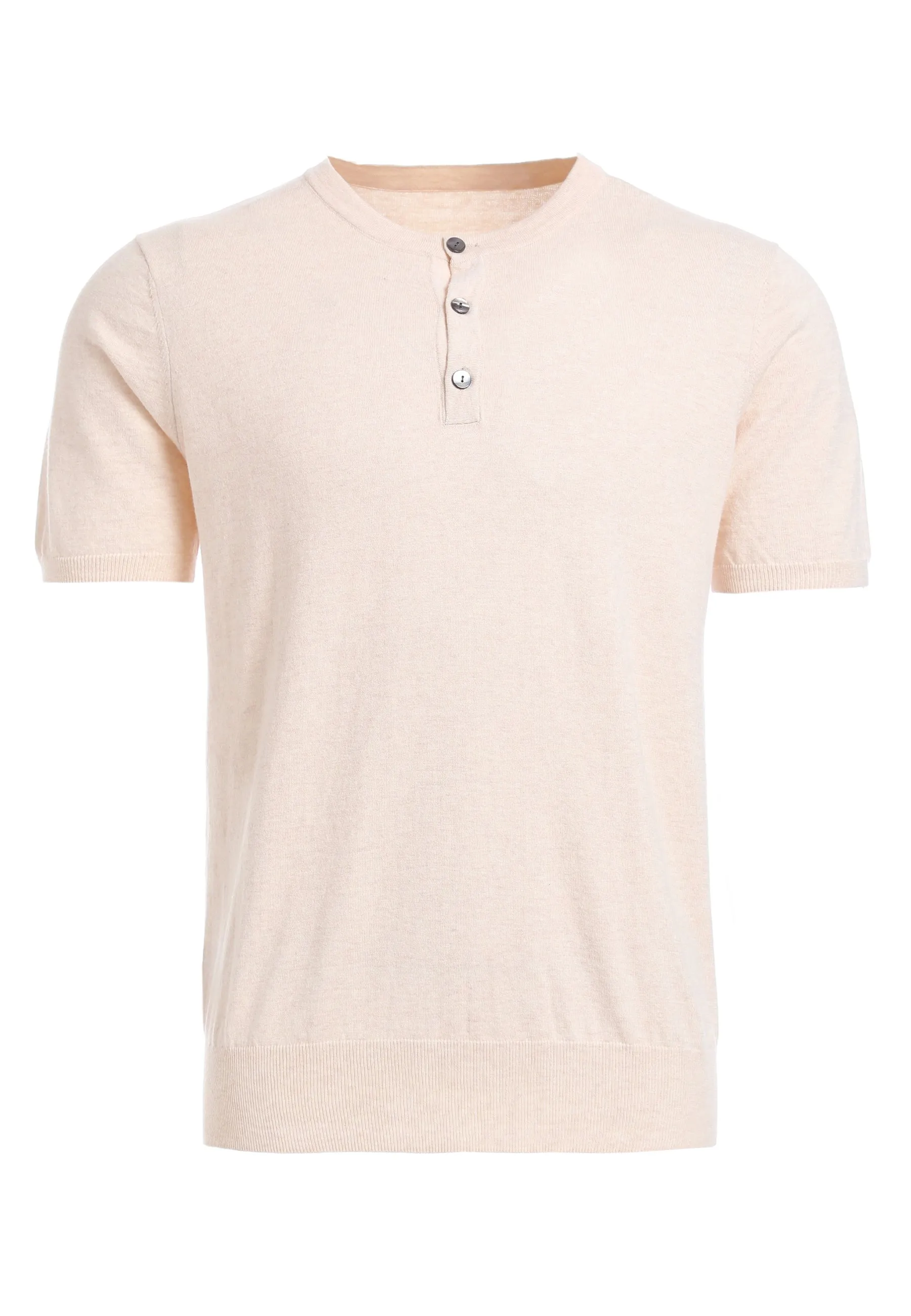 ShortTrim Fit Cotton Cashmere Henley