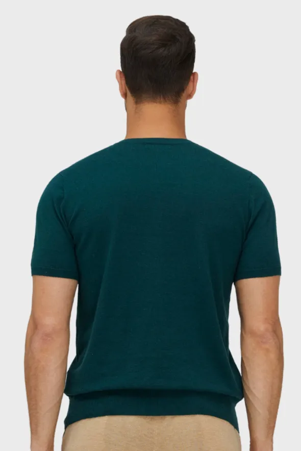 ShortTrim Fit Cotton Cashmere Henley