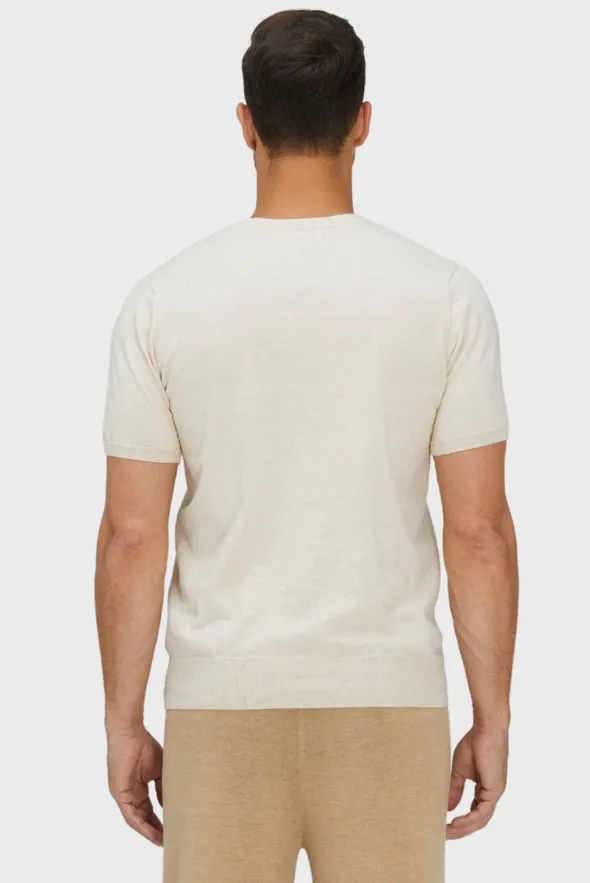 ShortTrim Fit Cotton Cashmere Henley
