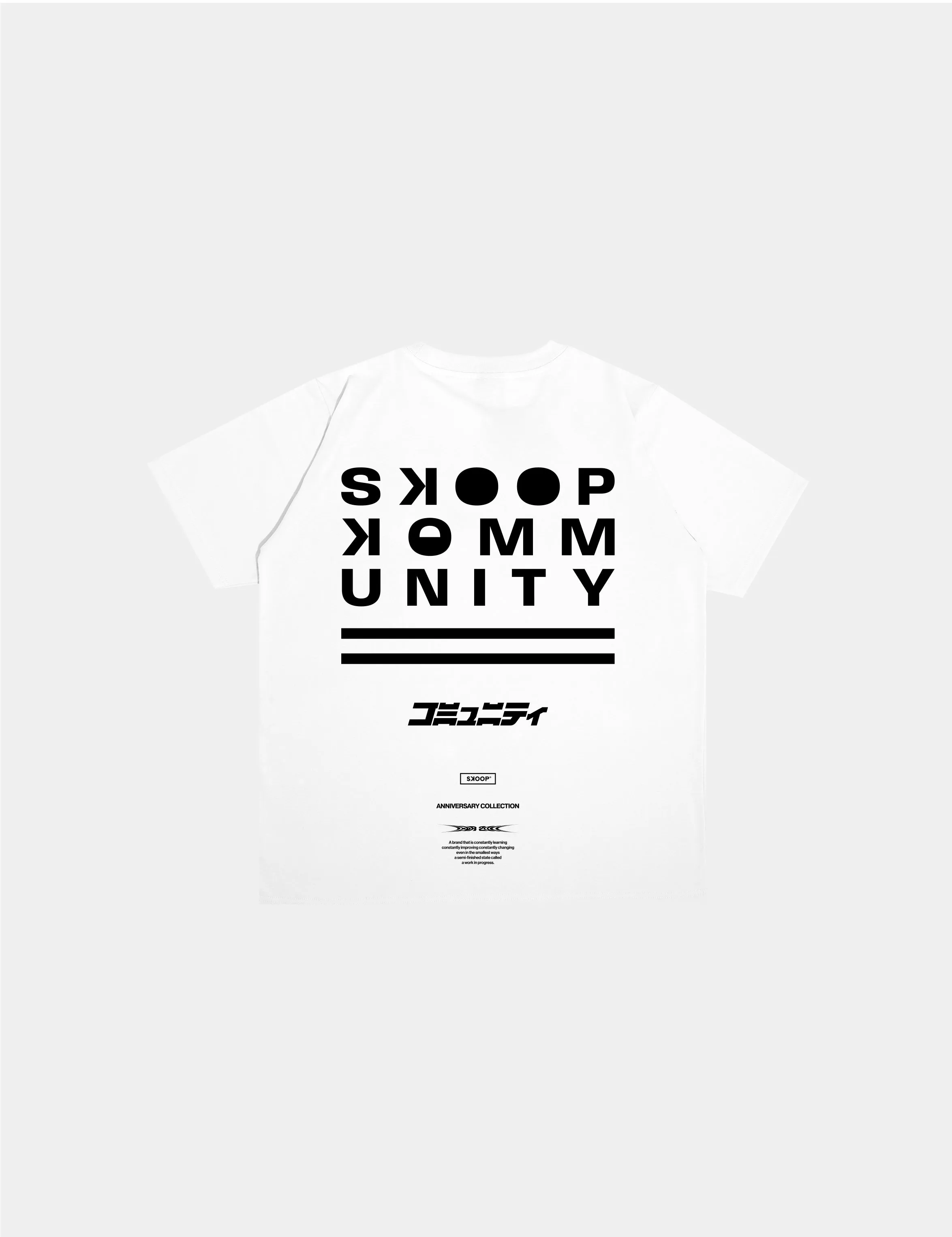 SKOOP® Crewneck Shirt SKP KMNTY 2024 White