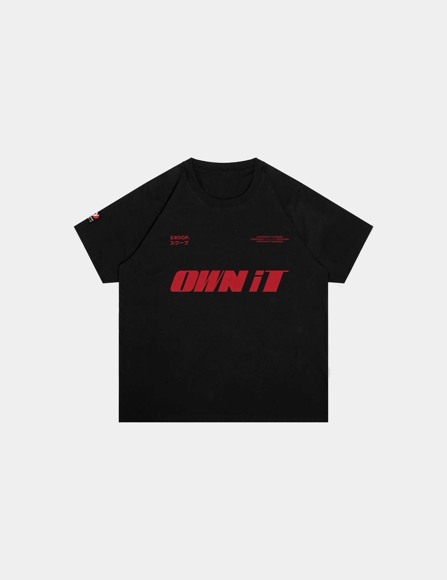 SKOOP® OWN IT Crewneck Shirt Slant Black