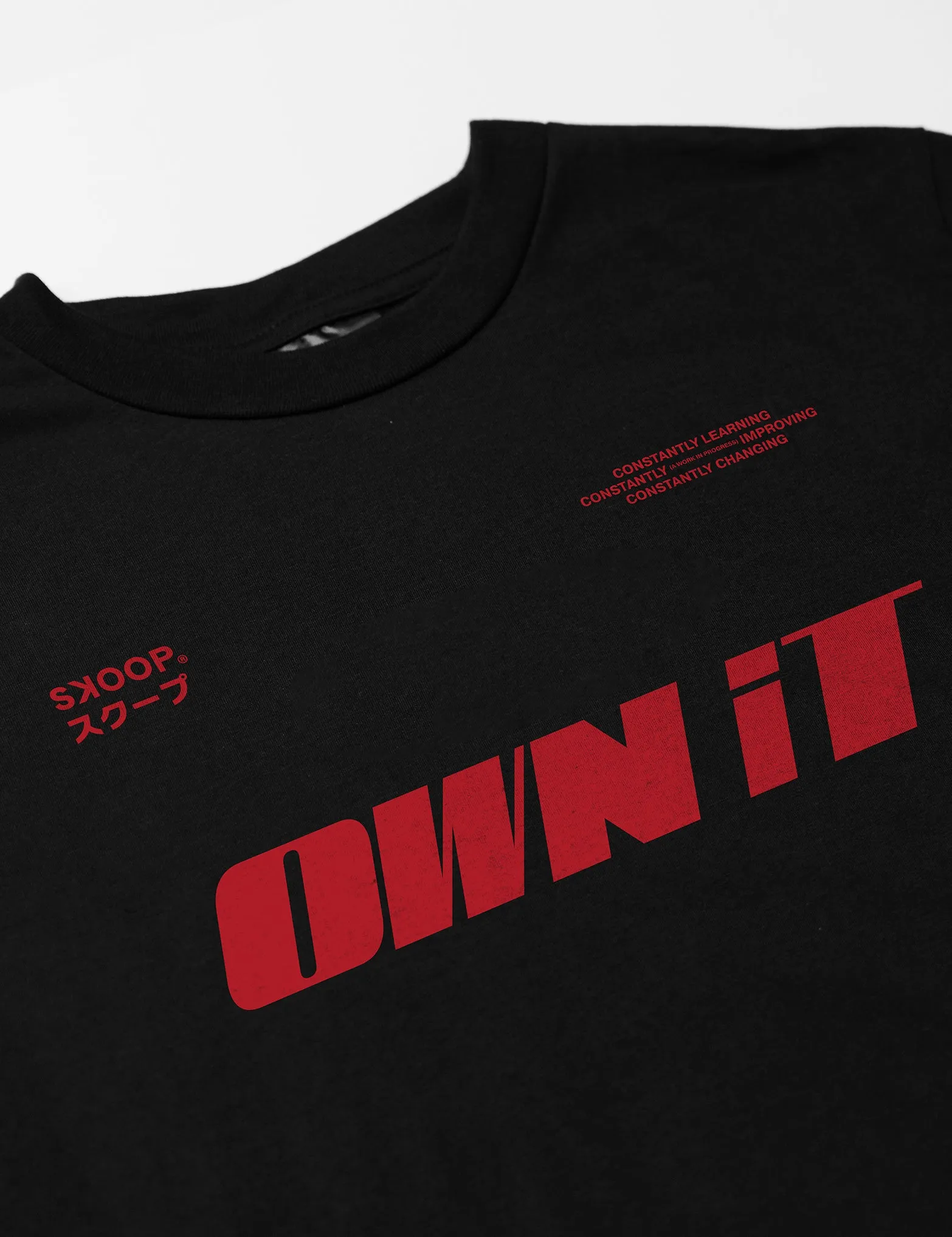 SKOOP® OWN IT Crewneck Shirt Slant Black