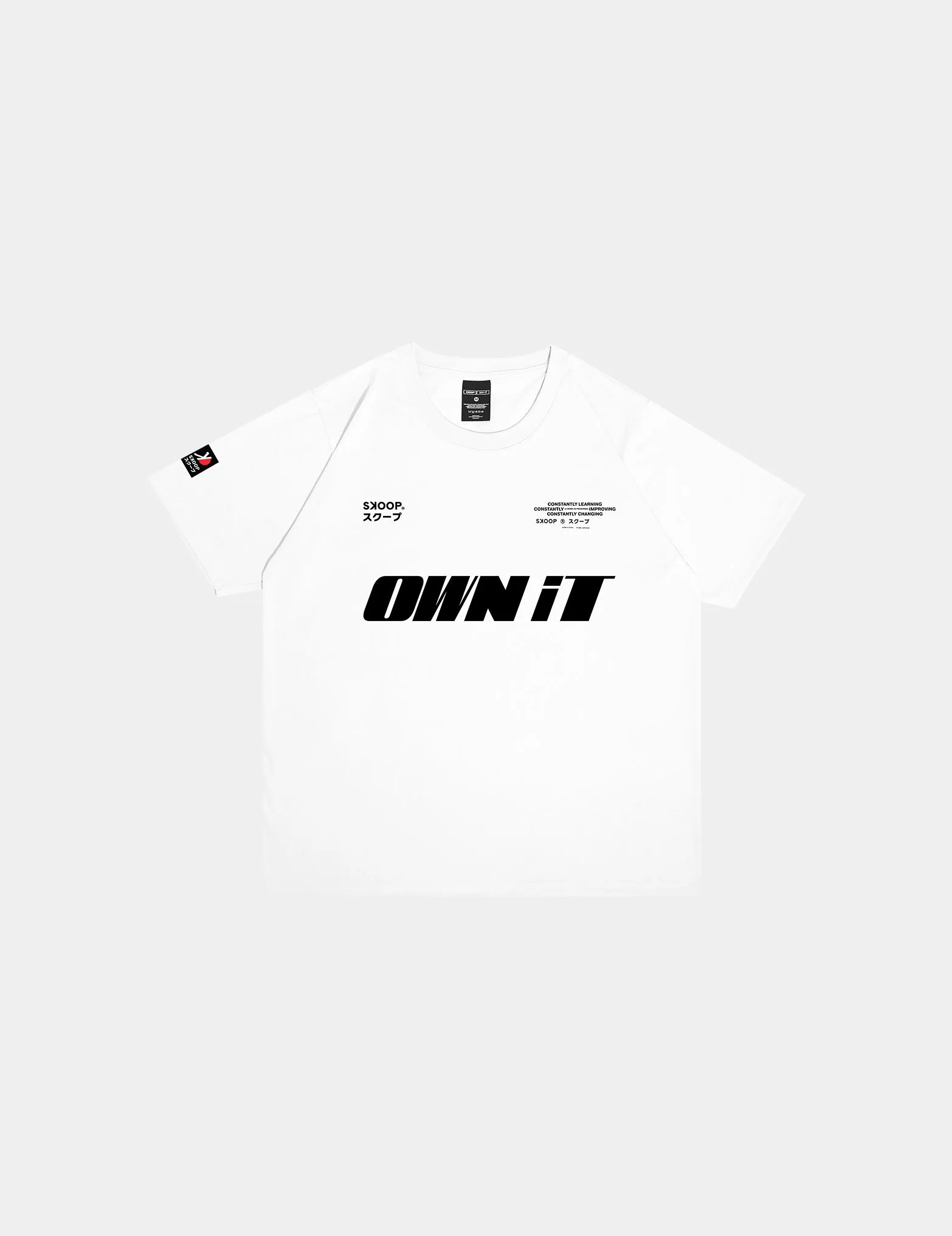 SKOOP® OWN IT Crewneck Shirt Slant White