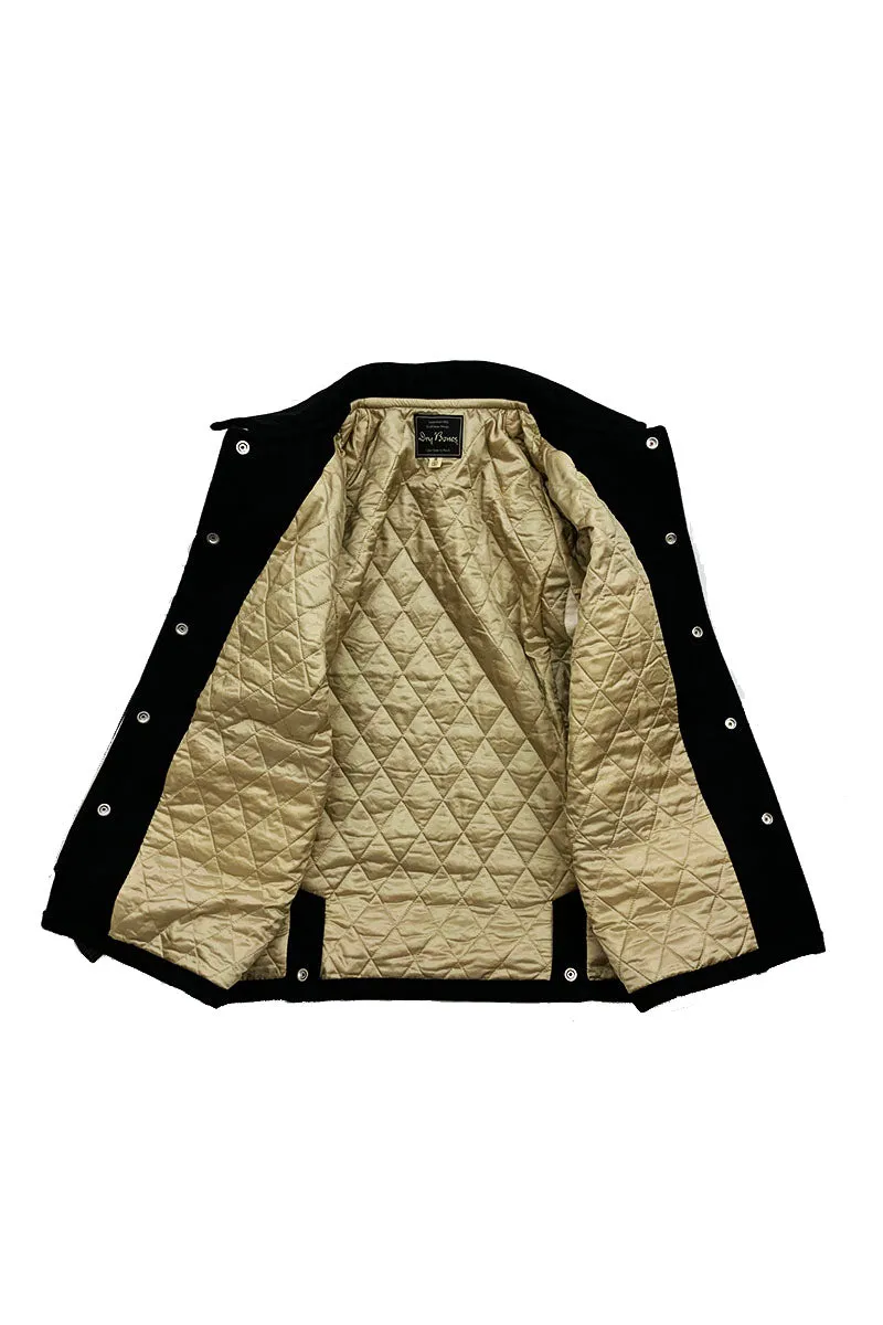 Solid Piping Car Coat