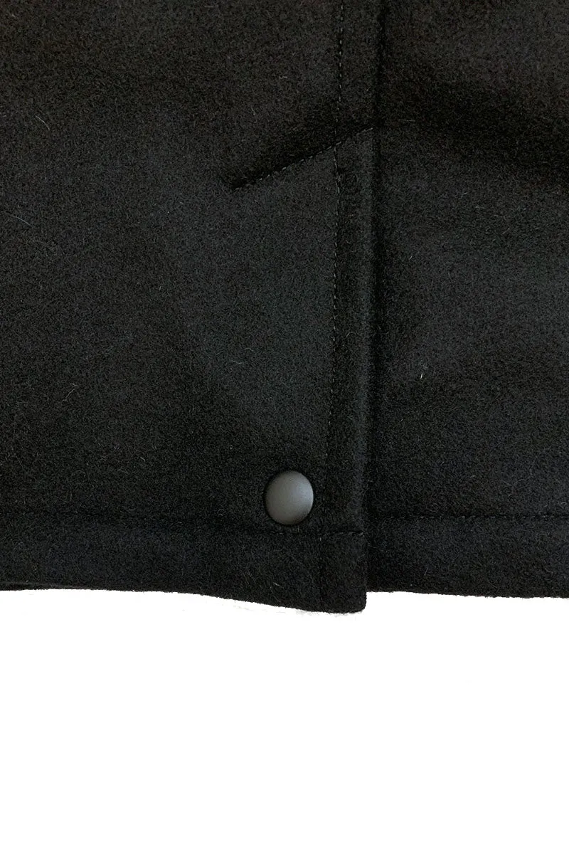 Solid Piping Car Coat