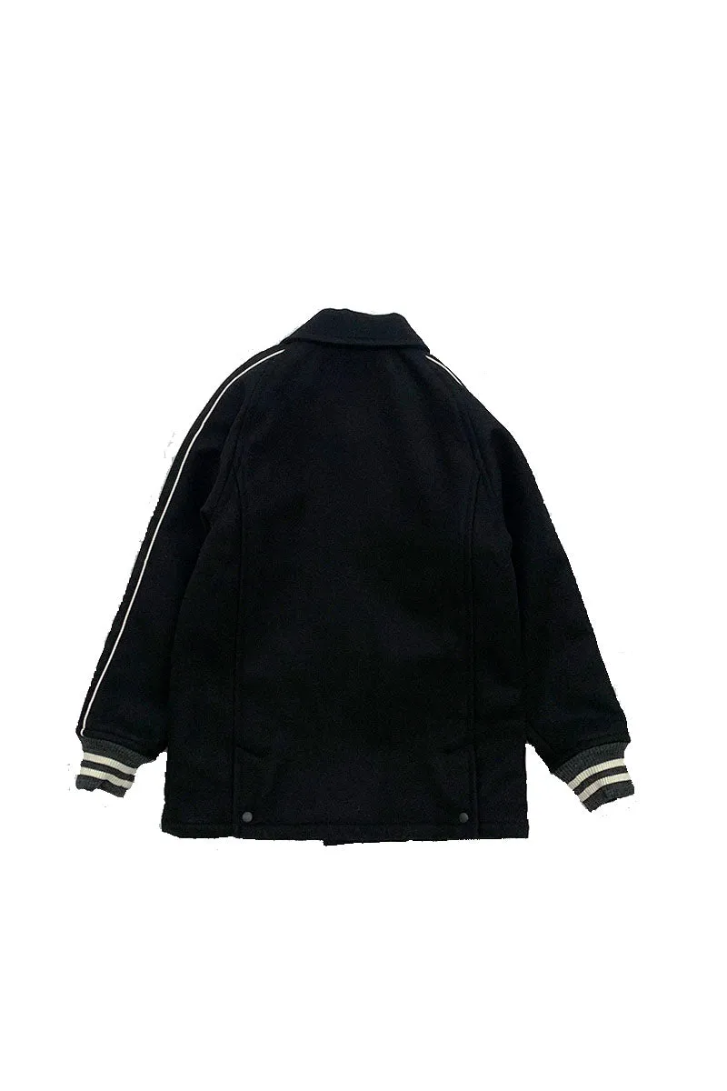 Solid Piping Car Coat
