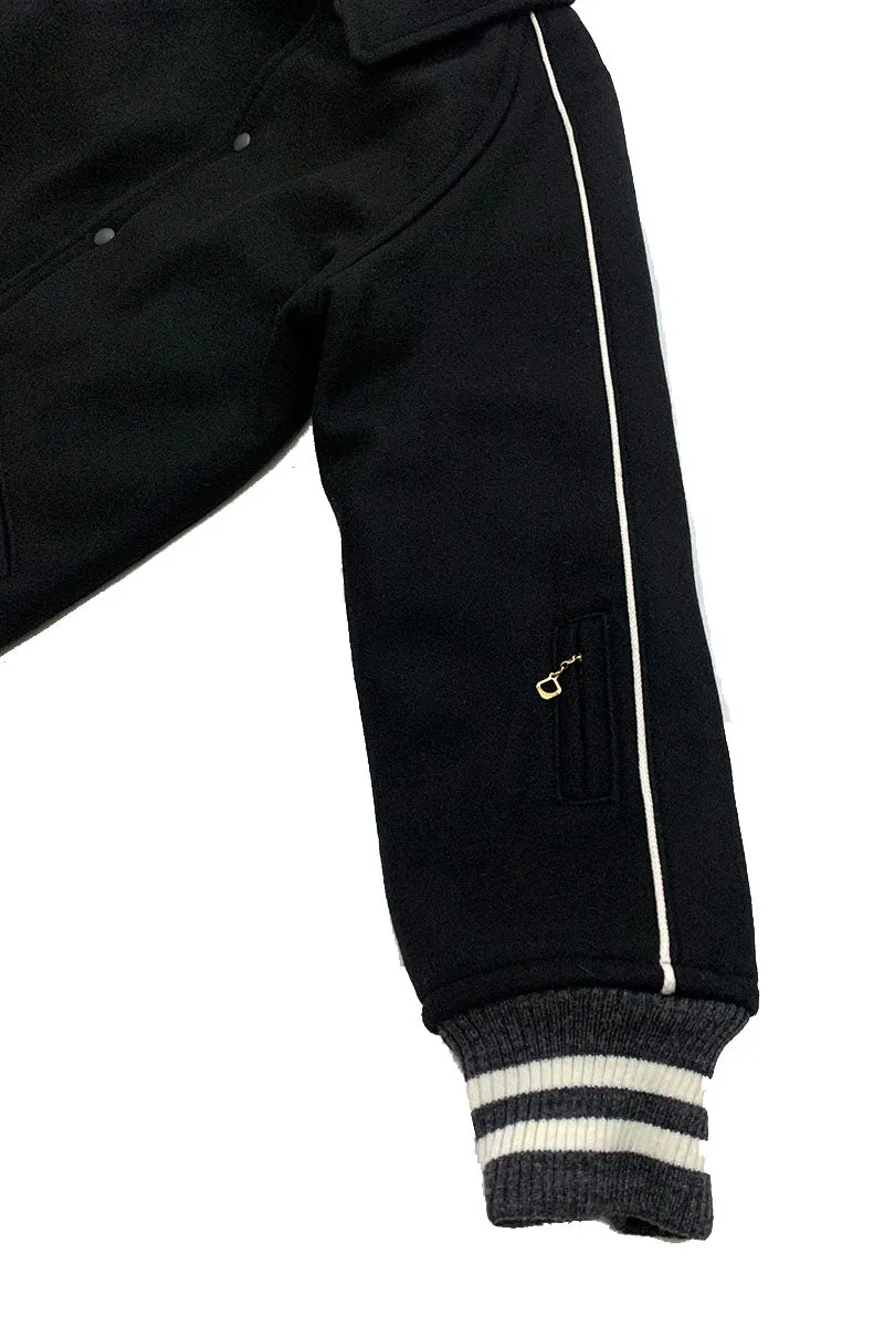 Solid Piping Car Coat