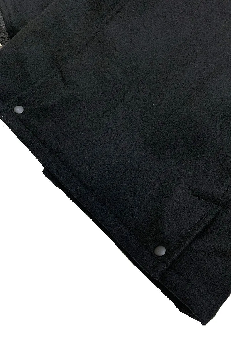 Solid Piping Car Coat
