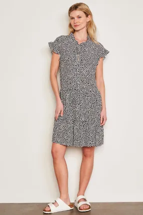 Sundry Clover Short Femme Dress in Optic White