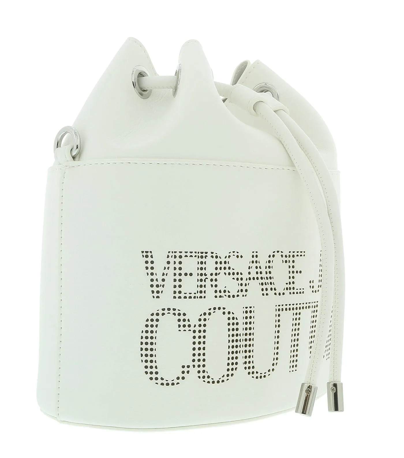 Versace Jeans Couture White Quilted Fashion Medium Backpack