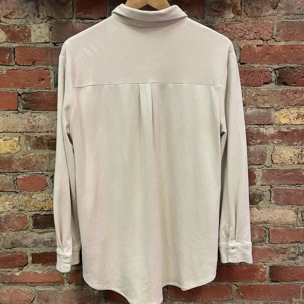 Vici Collared Button Down Shacket - Size Medium