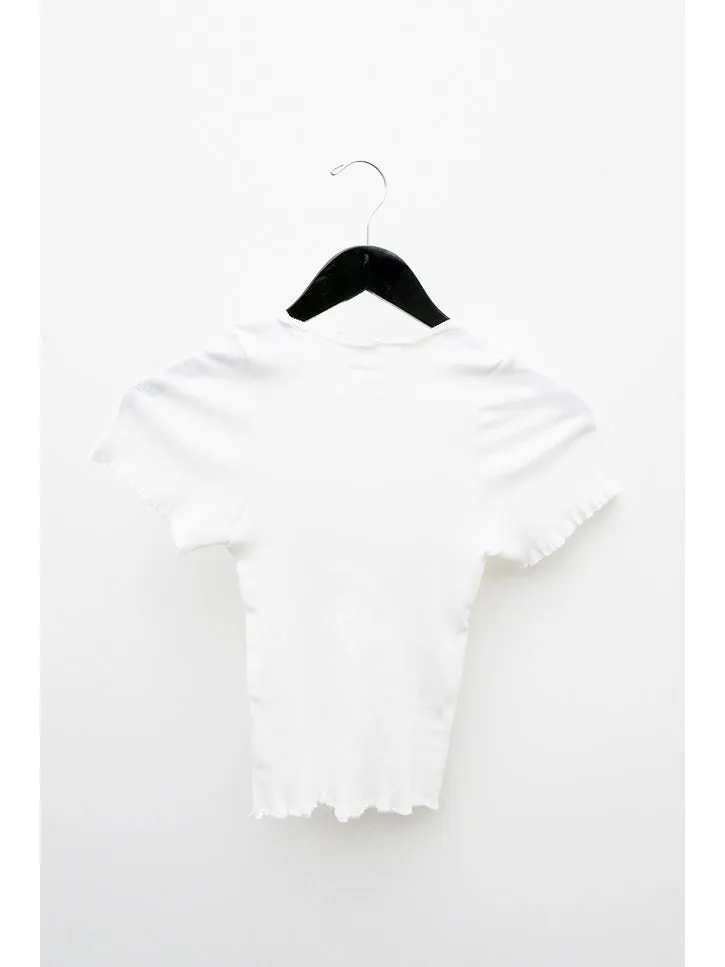 Vivien Ramsay Baby Tee, White
