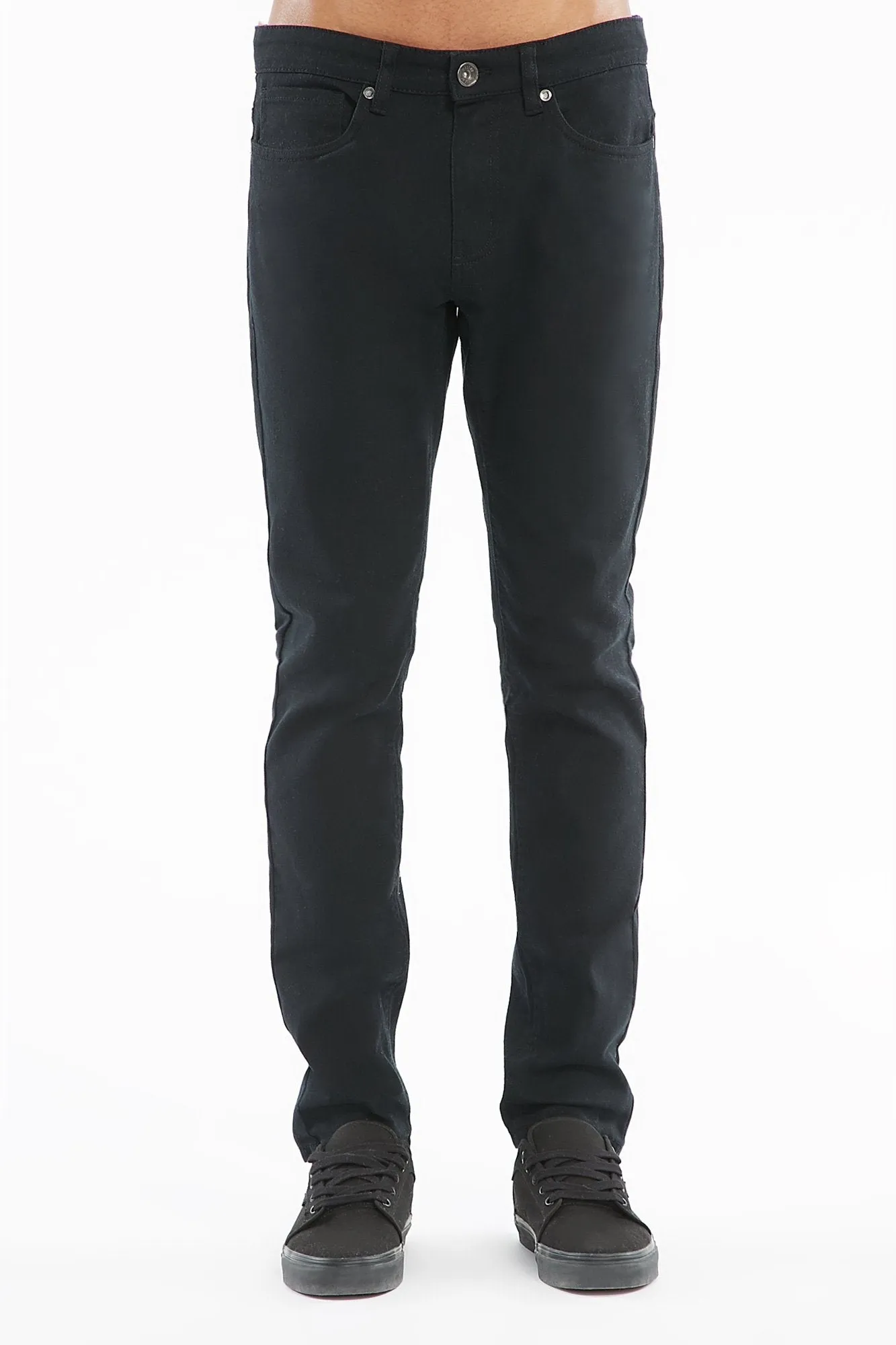 West 49 Guys Skinny Bull Denim Black Jeans