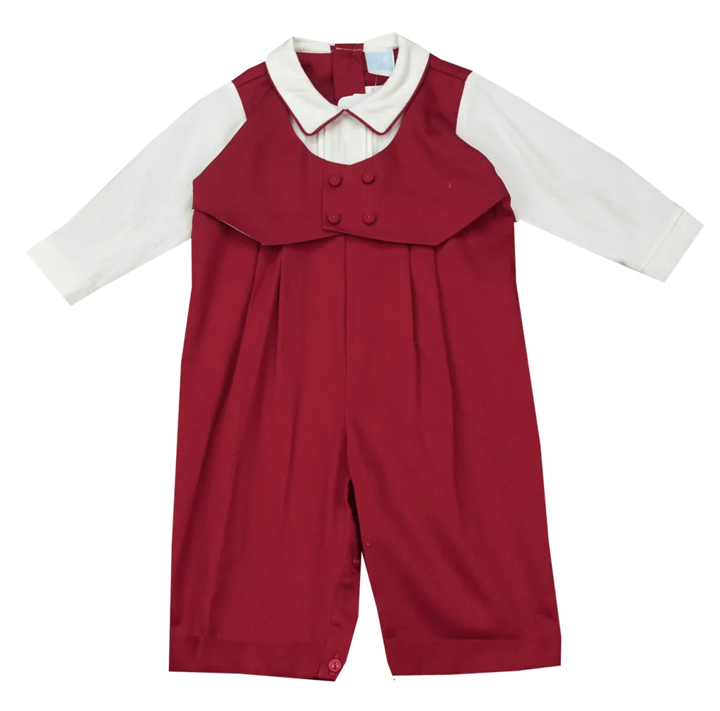 Will Beth Red and Ivory Dress