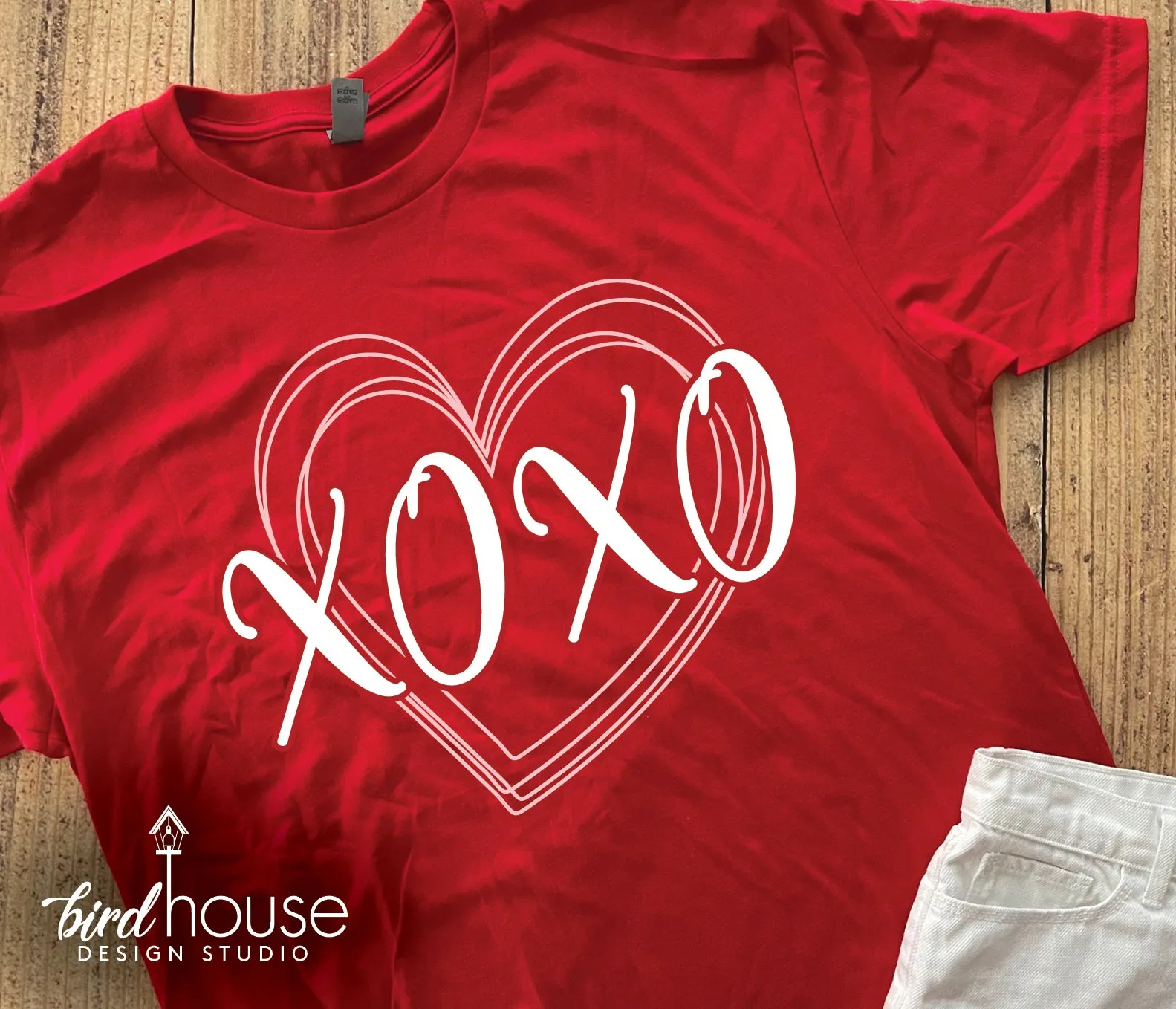 XOXO Cute Valentines Day Shirt, Pick an ColorS, Matte or Glitter, Personalized