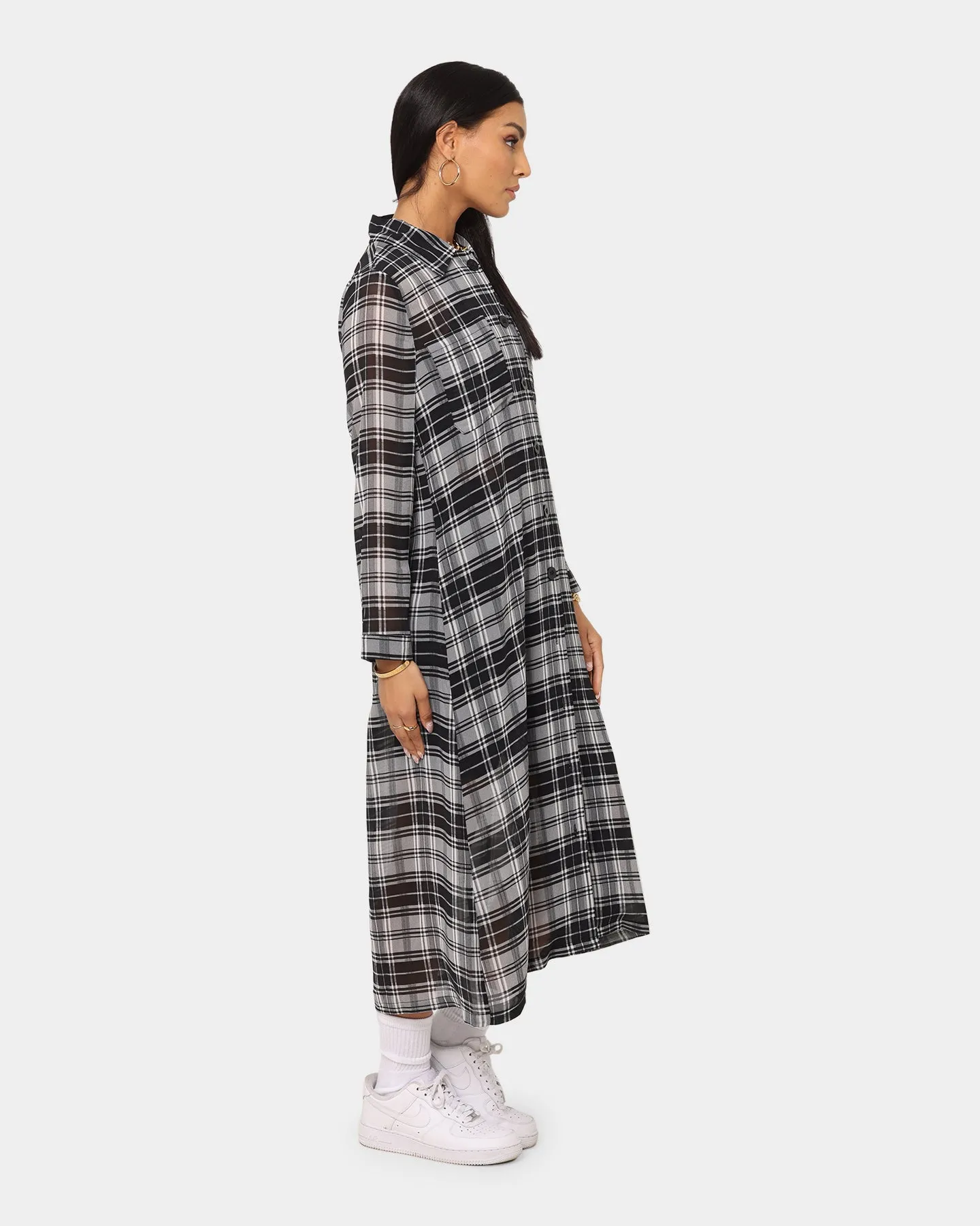 XXIII Women's Street Maxi Shacket Black/White