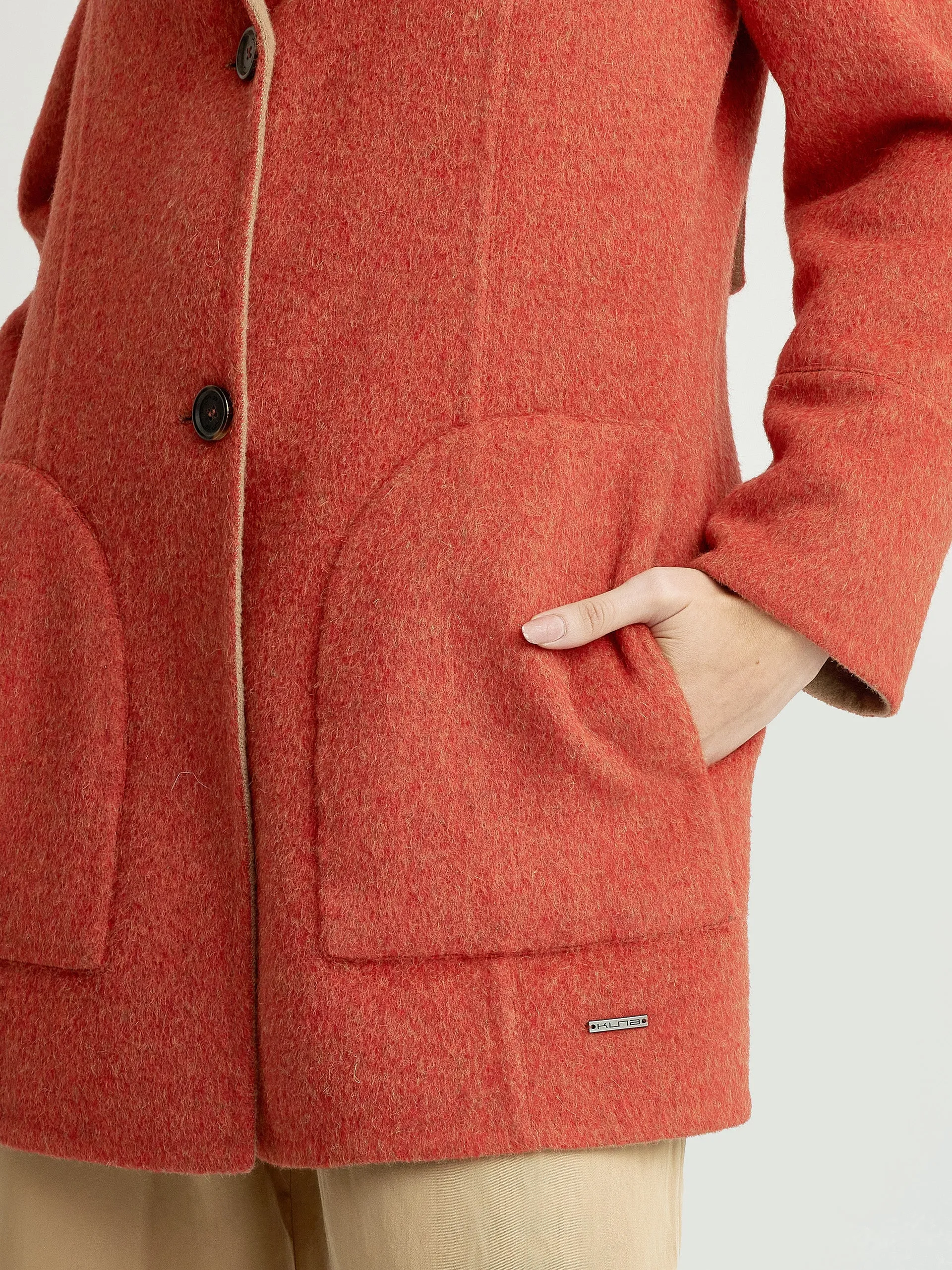 Yuriel Coat Baby Alpaca Color Orange